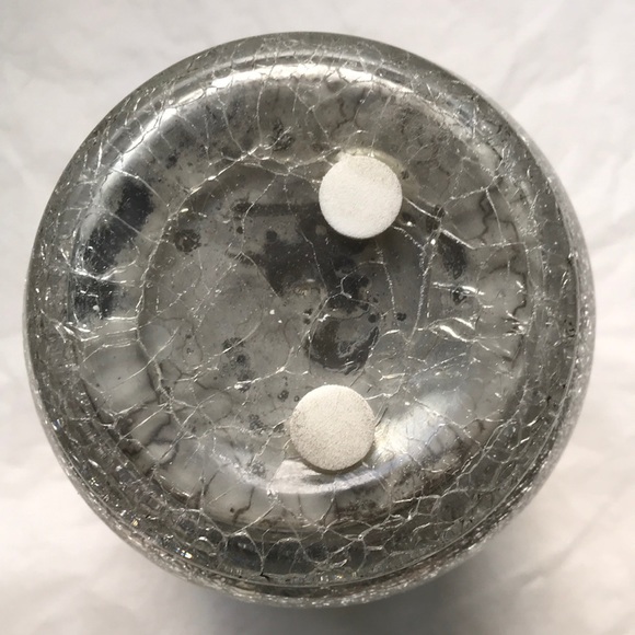 Silver Mercury Glass Pilar candle holder - Picture 5 of 8